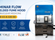 Hotă cu flux laminar ecranată ELSE Solutions CAB-V2-A-120-50 pentru manipularea radiofarmaceuticelor în laboratoarele de medicină nucleară