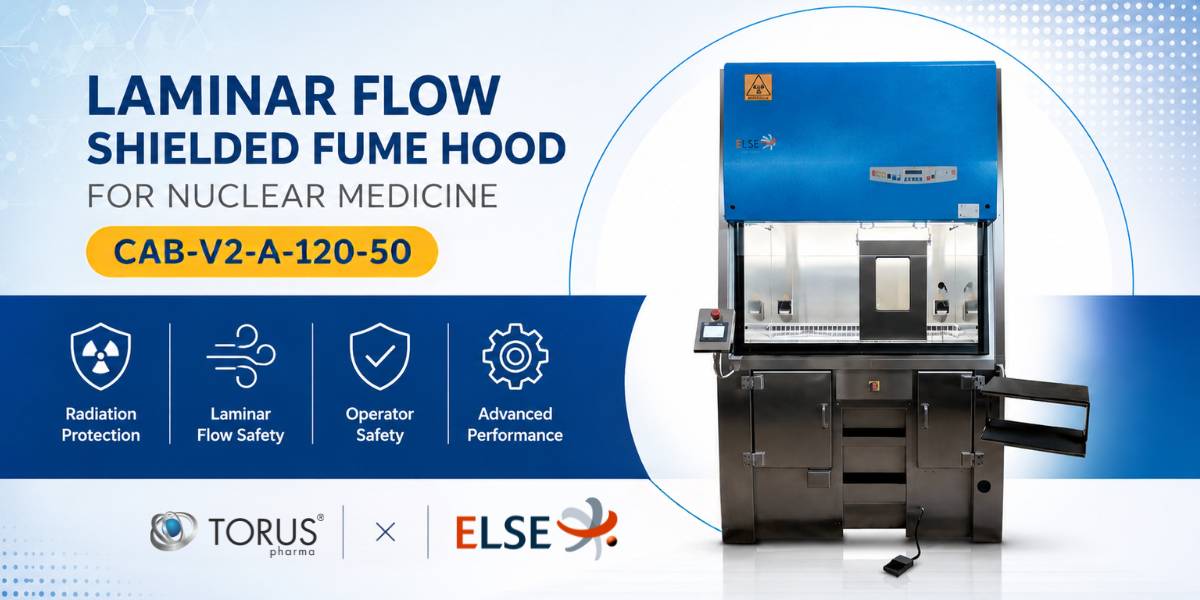 hota-cu-flux-laminar-ecranata-pentru-manipularea-radiofarmaceuticelor-else-solutions Hotă cu flux laminar ecranată ELSE Solutions CAB-V2-A-120-50 pentru manipularea radiofarmaceuticelor în laboratoarele de medicină nucleară